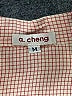 A. Cheng Pink 3/4 Sleeve Button-Down Shirt Size M - photo 3