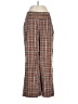 Assorted Brands Plaid Brown Casual Pants Size M - photo 1