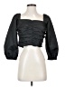 J.Crew 100% Polyester Black 3/4 Sleeve Blouse Size 4 - photo 1