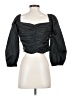 J.Crew 100% Polyester Black 3/4 Sleeve Blouse Size 4 - photo 2