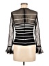 Xscape Black Long Sleeve Top Size 8 - photo 2