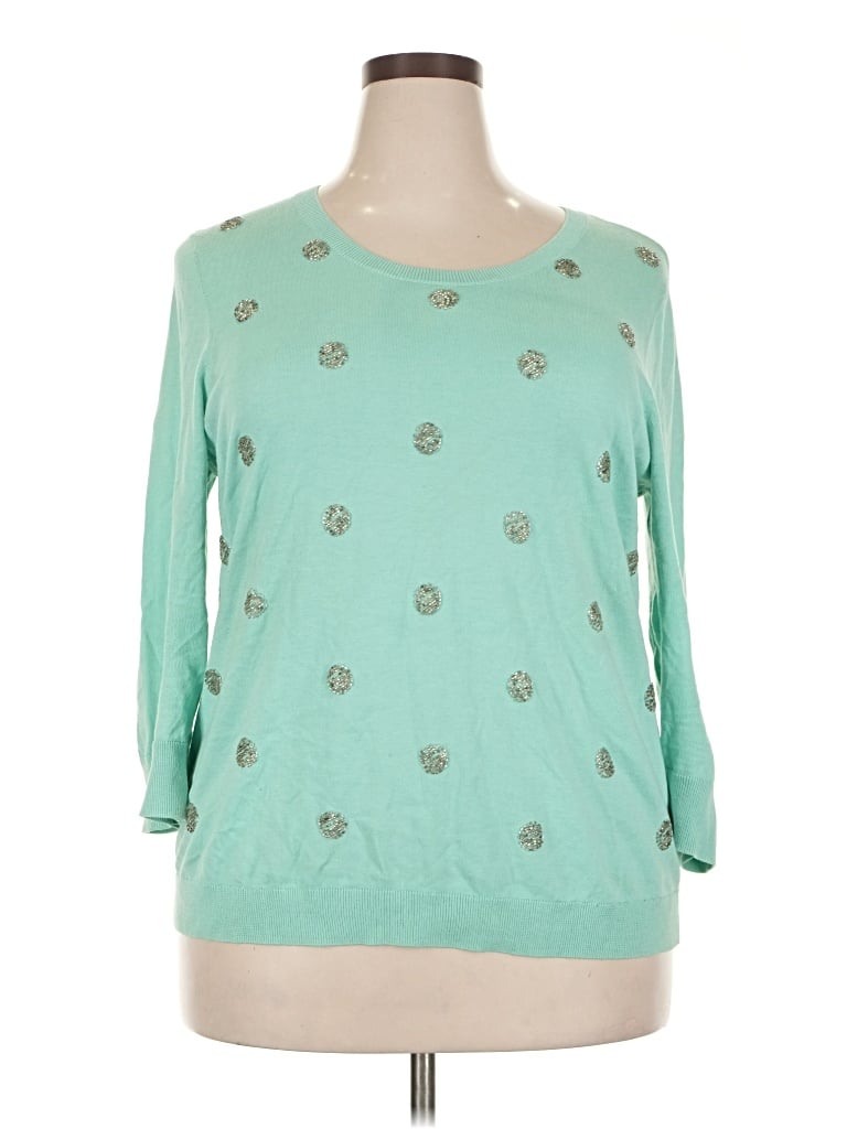 Pre-owned Talbots Pullover Sweater In Blue