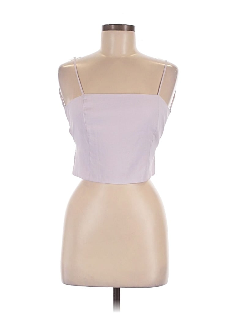 Zara Tube Top Purple Strapless Neckline Tops