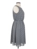 Elle 100% Polyester Checkered-gingham Gray Casual Dress Size S - photo 4