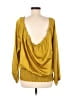 MICHAEL Michael Kors 100% Polyester Gold Long Sleeve Blouse Size M - photo 2