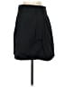 Theory 100% Polyester Solid Black Casual Skirt Size 2 - photo 2