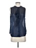 7 For All Mankind Blue Sleeveless T-Shirt Size S - photo 1