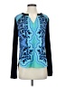 Hale Bob Blue Long Sleeve Blouse Size S - photo 1