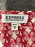 Express 100% Polyester Hearts Red Long Sleeve Blouse Size M - photo 7