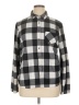 bluenotes' Checkered-gingham Black Long Sleeve Blouse Size XL - photo 1