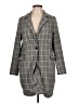 Adrianna Papell Plaid Gray Coat Size L - photo 1