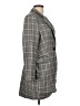 Adrianna Papell Plaid Gray Coat Size L - photo 4
