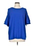Unbranded 100% Polyester Blue Short Sleeve Blouse Size L - photo 1