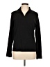 Three Dots 100% Cotton Black Long Sleeve Blouse Size L - photo 1