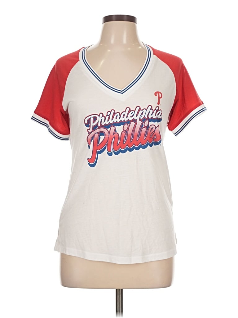 Pre-owned Genuine Merchandise By Team Athletics Short Sleeve T-shirt In White