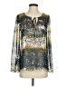 Fab'rik 100% Polyester Silver Long Sleeve Blouse Size S - photo 1