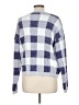 Bobeau Checkered-gingham Purple Pullover Sweater Size L - photo 2