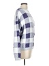 Bobeau Checkered-gingham Purple Pullover Sweater Size L - photo 4