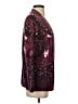 Talbots Paisley Burgundy Cardigan Size S - photo 4