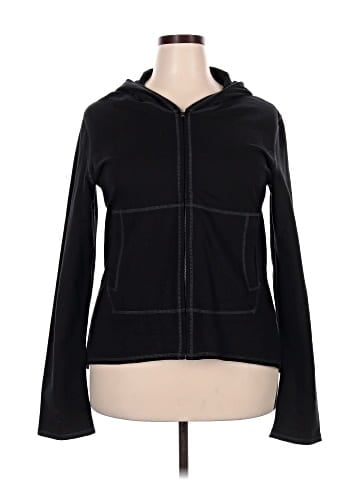Norma Kamali Zip Up Hoodie (view 1)