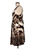 J Valdi Animal Print Brown Cocktail Dress Size L - photo 5