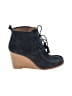Lucky Brand Black Blue Ankle Boots Size 6 1/2 - photo 1