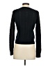 Autumn Cashmere 100% Cotton Chevron-herringbone Black Pullover Sweater Size S - photo 2