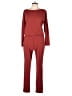 Assorted Brands Solid Burgundy Jumpsuit Size S - photo 1