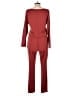 Assorted Brands Solid Burgundy Jumpsuit Size S - photo 2