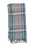 Boden 100% Cotton Plaid Gray Blue Scarf One size - photo 2