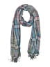 Boden 100% Cotton Plaid Gray Blue Scarf One size - photo 1