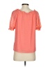 CeCe 100% Polyester Orange Short Sleeve Blouse Size S - photo 2