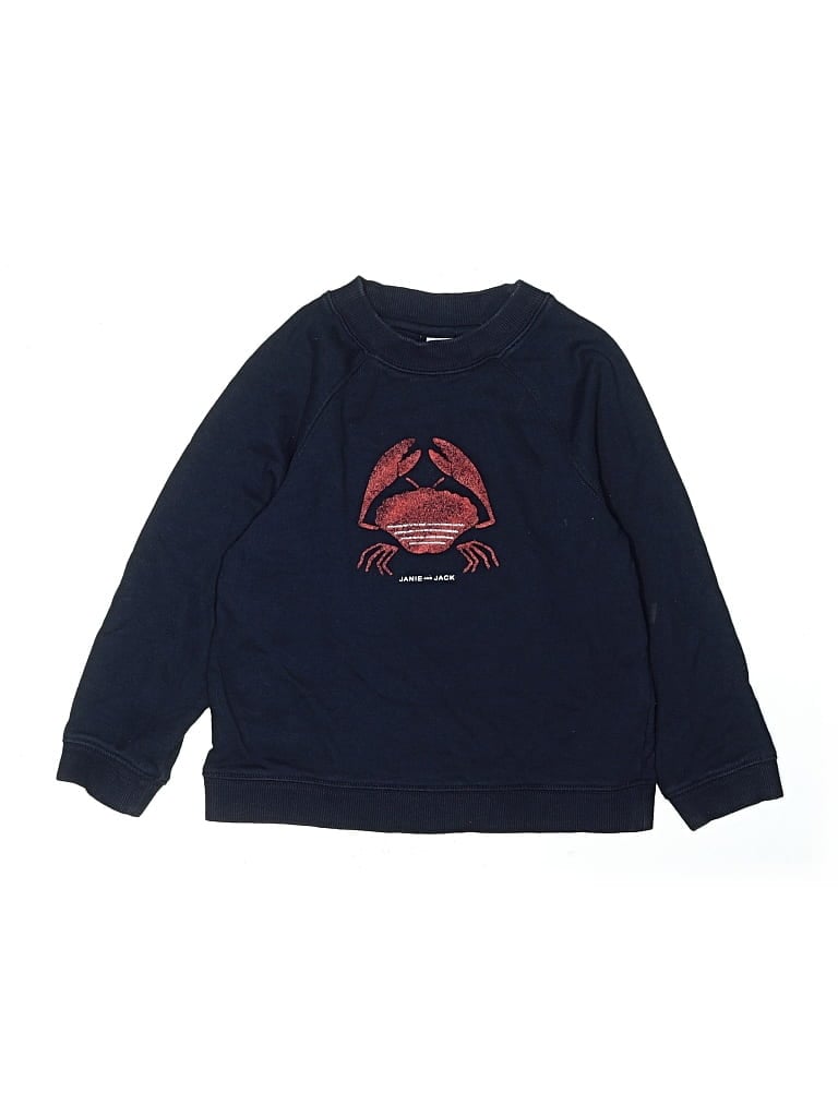 Pre-owned Janie And Jack Kids' Sweatshirt In Blue