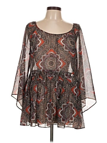 AB Studio 3/4 Sleeve Blouse (view 1)