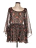 AB Studio 100% Polyester Brown 3/4 Sleeve Blouse Size L - photo 1