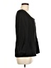 Ann Taylor 100% Polyester Black 3/4 Sleeve Blouse Size 8 - photo 4