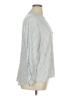 Atmosphere Stripes Silver White Long Sleeve Blouse Size 16 - photo 4