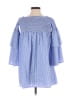 Highness 100% Polyester Checkered-gingham Blue Casual Dress Size Sm - Med - photo 1