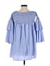 Highness 100% Polyester Checkered-gingham Blue Casual Dress Size Sm - Med - photo 2