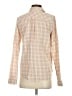 Paige Plaid Tan Long Sleeve Button-Down Shirt Size S - photo 2