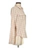 Paige Plaid Tan Long Sleeve Button-Down Shirt Size S - photo 4