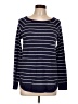 Pink Clover Stripes Blue Pullover Sweater Size L - photo 1