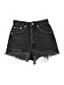 Zara Black Denim Shorts Size 0 - photo 1