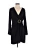 Topshop 100% Polyester Black Cocktail Dress Size 8 - photo 1