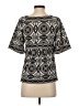 Yvos Black Short Sleeve Top Size S - photo 2