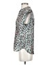 J.Crew 100% Polyester Animal Print Teal Sleeveless Blouse Size XS - photo 5
