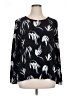 Just Female Black Long Sleeve Blouse Size XL - photo 1