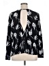 Just Female Black Long Sleeve Blouse Size XL - photo 2