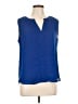 NY&C 100% Polyester Blue Sleeveless Blouse Size L - photo 1