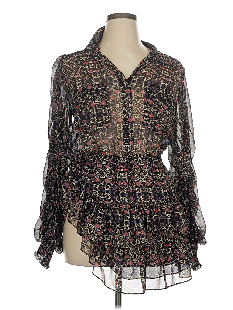 Pre-owned Misa Casual Dress In Black